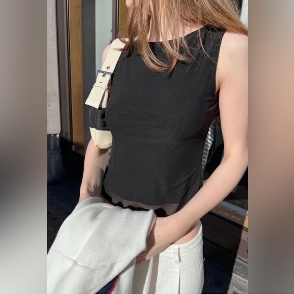 brandy melville mesh top